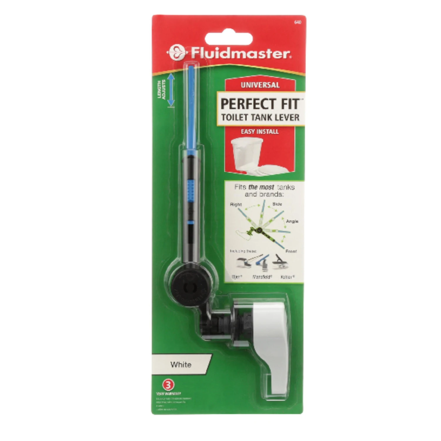 Perfect Fit Tank Lever, White
