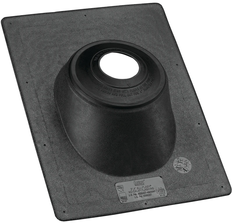 Thermoplastic No-Calk Base Roof Flashing, 1-1/2 - 3 In.