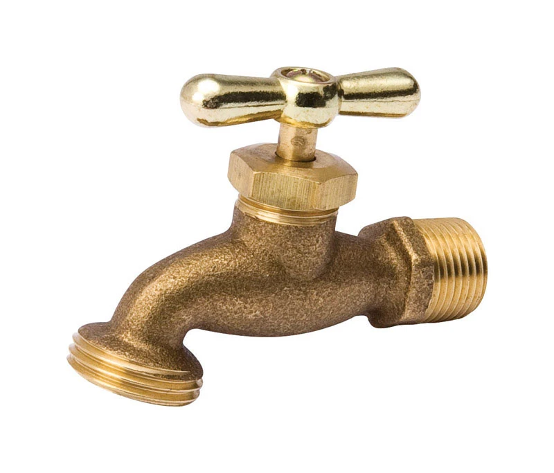 1/2 In. Mip X 3/4 In. Male Hose Thread Low Lead Hose Bibb