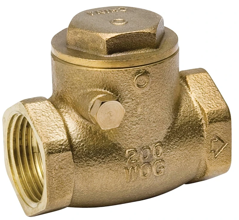 Threaded Swing Check Valve, Lead-Free Brass, 150 PSI, 1-1/2 In.