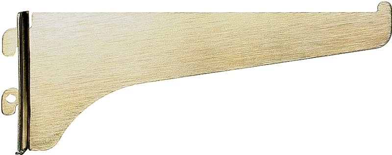 180 Series 8 In. Brass Steel Regular-duty Shelf Bracket - 320 Lb Capacity