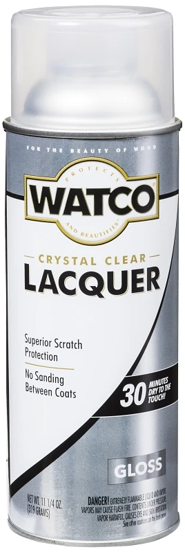 Lacquer Wood Finish, Clear Gloss, 11.25-oz. Aerosol