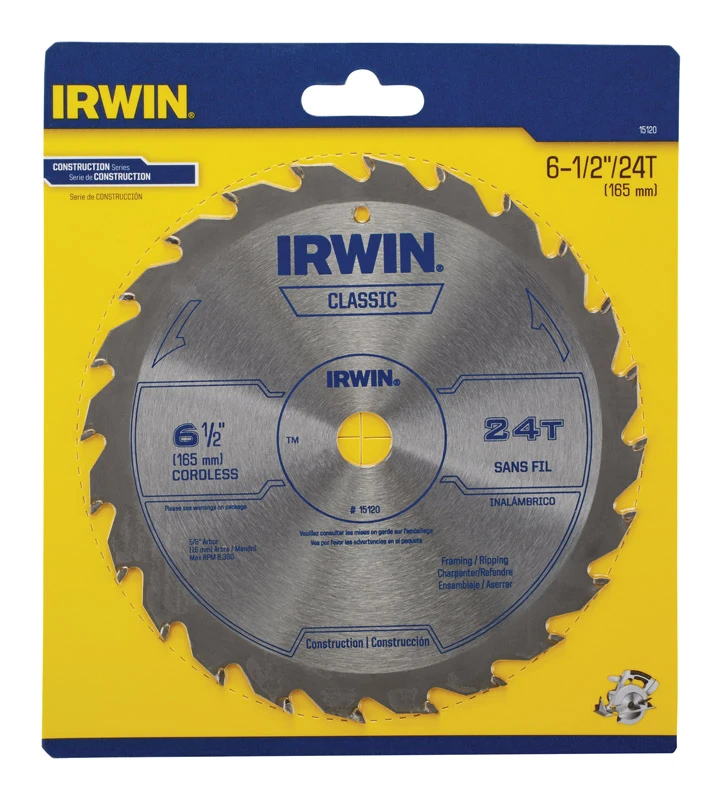 Circular Saw Blade, Cordless, 24-Tooth x 6-1/2-In.