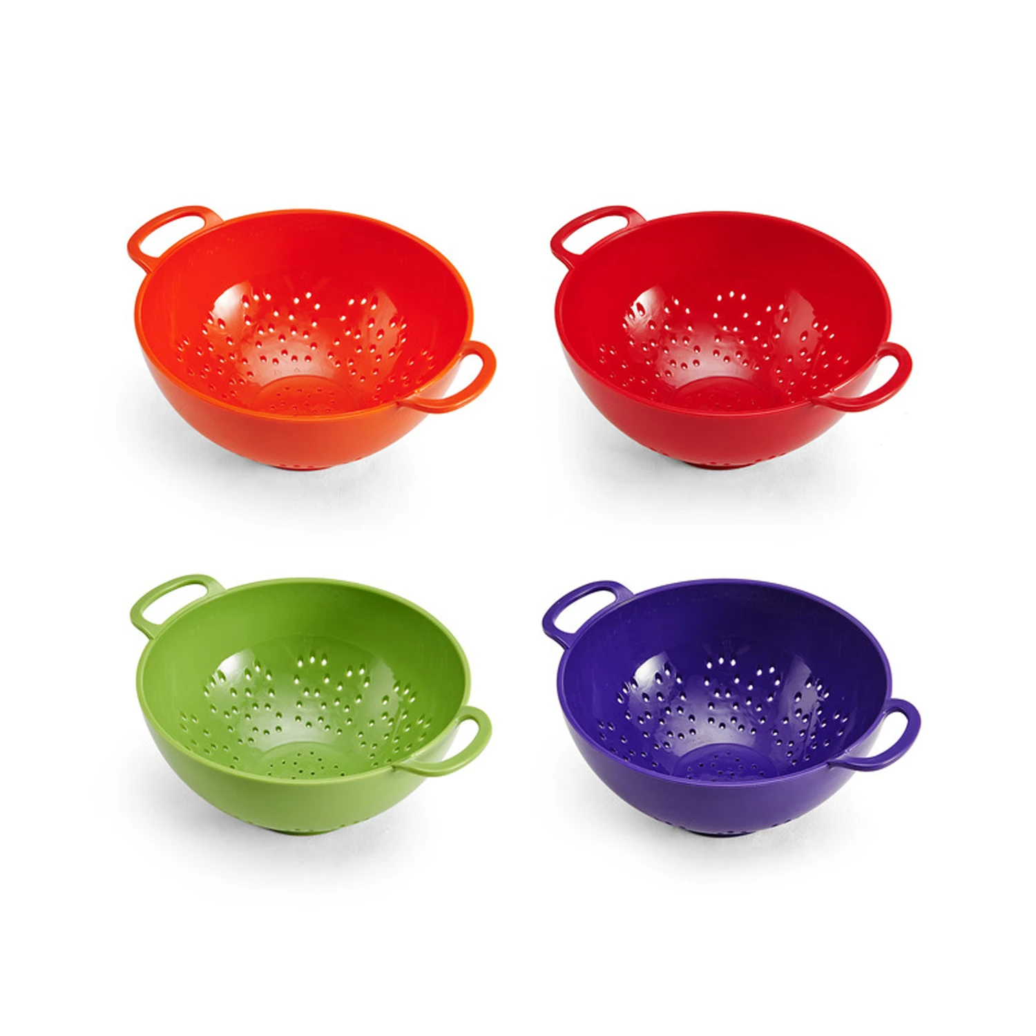 Farberware Classic Mini Colanders 6 In. Assorted Colors Dishwasher Safe 5215845 Pack Of 8