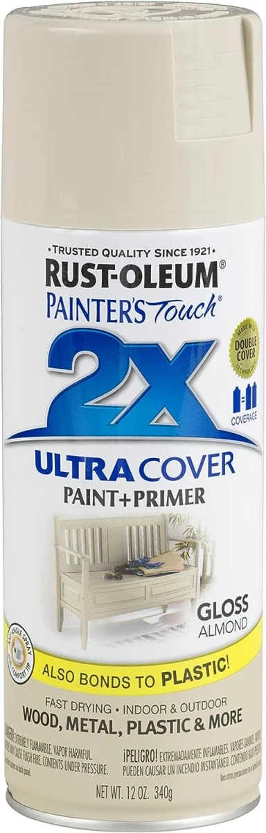 Painter's Touch 2X Spray Paint, Gloss Almond, 12-oz.