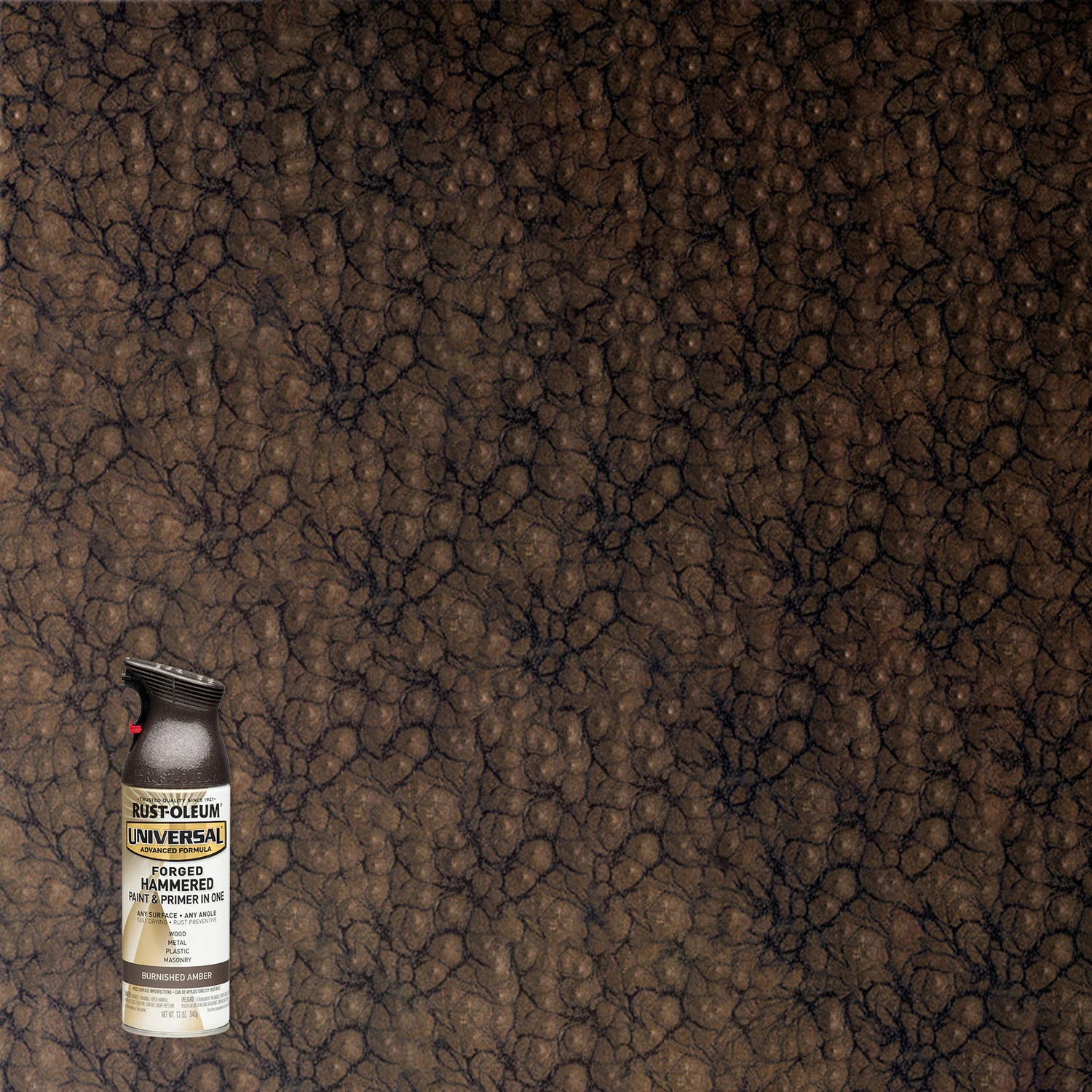 Rust-Oleum 271480 Universal Spray Paint, Hammered Burnished Amber, 12 oz Rust-Oleum 271480 Universal Spray Paint, Hammered Burnished Amber, 12 oz