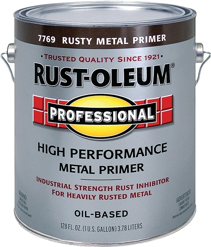 Professional Flat Metal Primer, Rusty, 1-Gallon