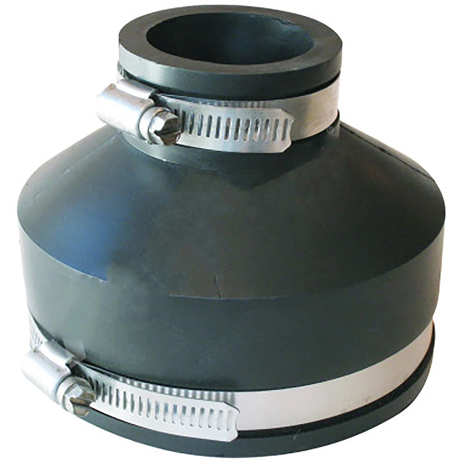 Fernco P1056-415 Flexible Coupling, 4 x 1-1/2 in, PVC, Black, 4.3 psi Pressure