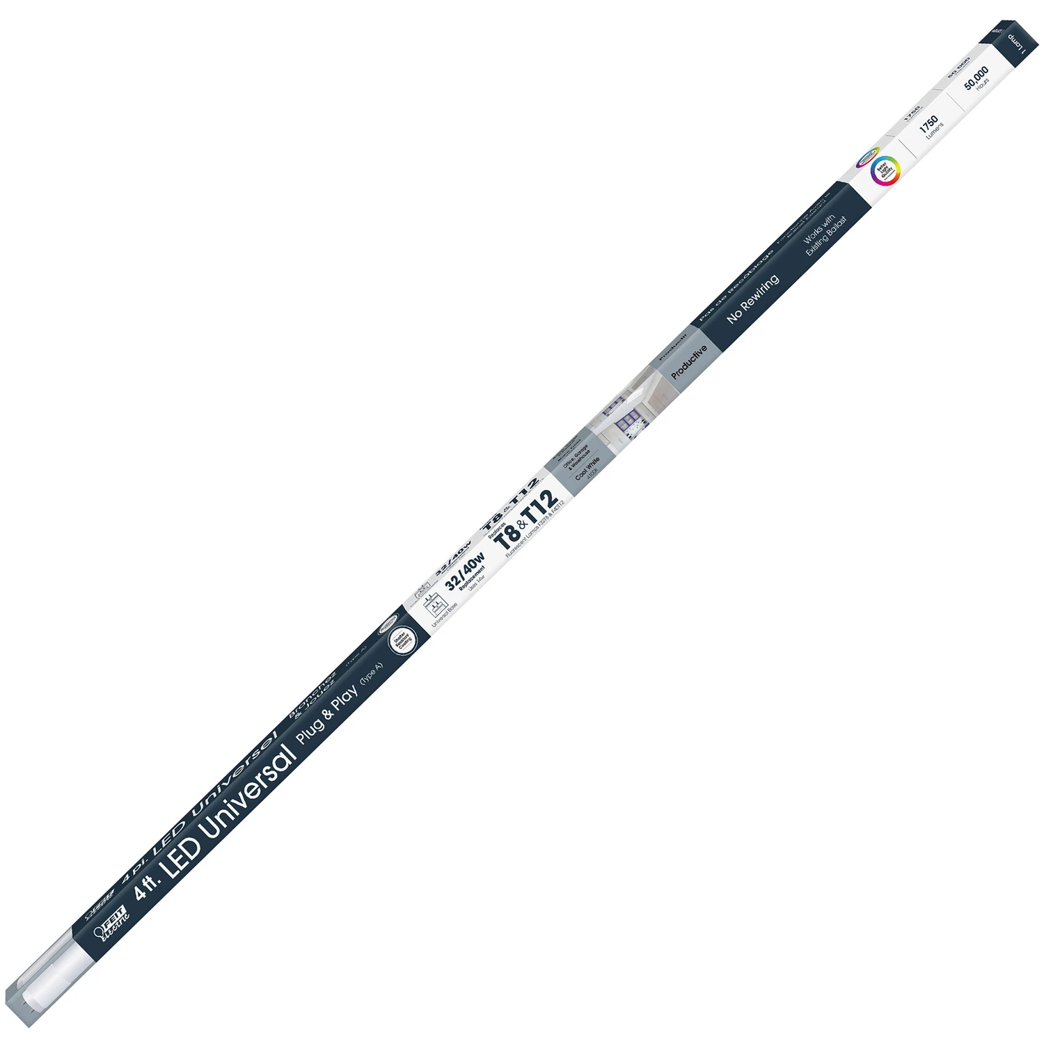 LED Lamp, T8, 17-Watts, 4-Ft.