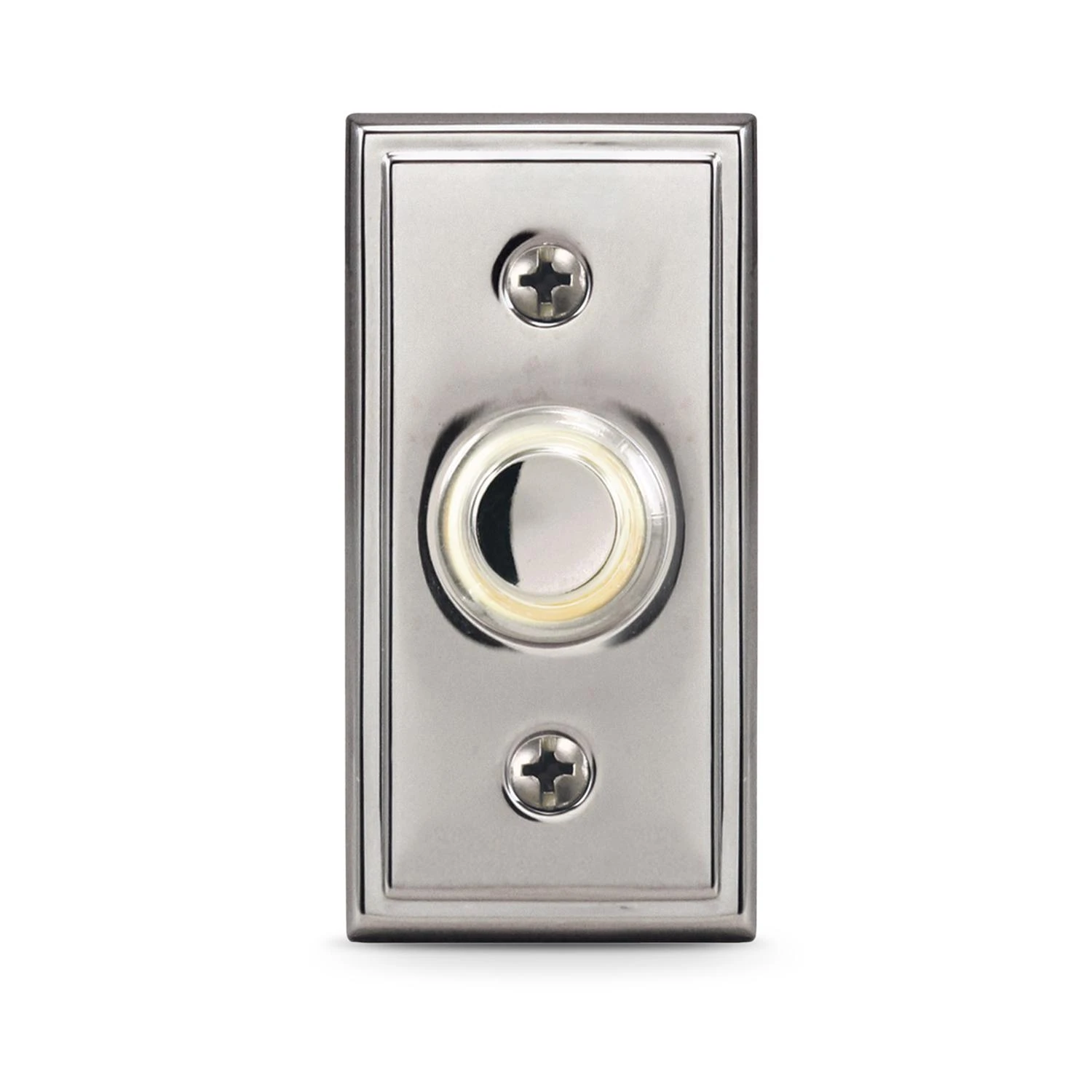 Heathco 228081 Wired Push Button, Satin Nicke