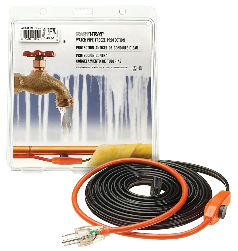 Automatic Water Pipe Heating Cable, Freeze Protection, 6 Ft