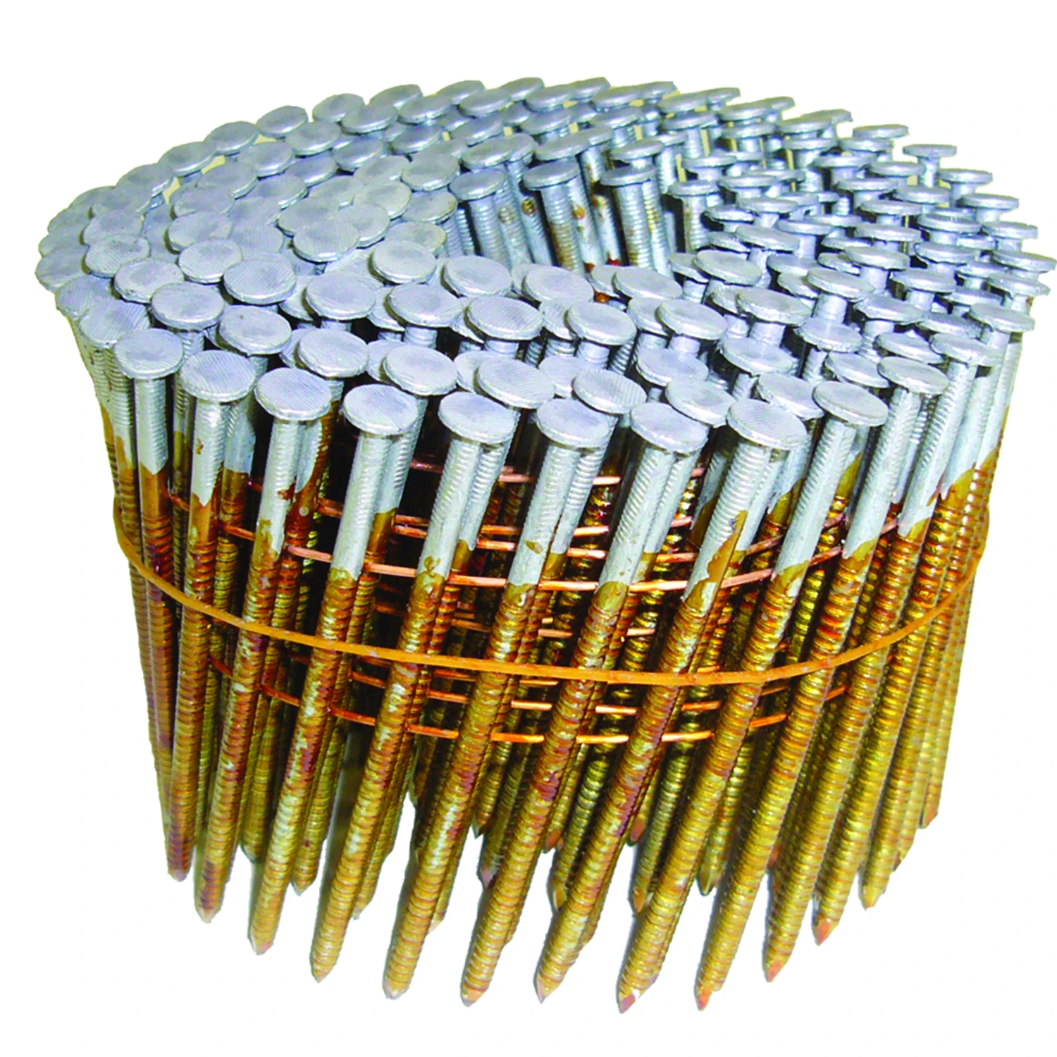 2 In. Wire Coil Hot-dip Galvanized Framing Nails 15 Deg 2700 Pk