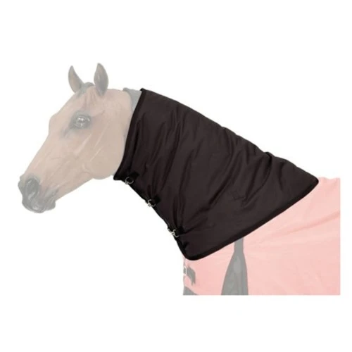 Medium 600d Waterproof Poly Neck Cover In Brown For Horses