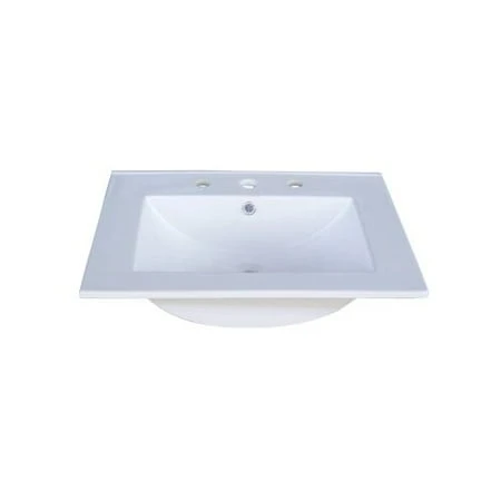 Rc2418-w White Lincoln Street 24 Inch Ceramic Vanity Sink Top