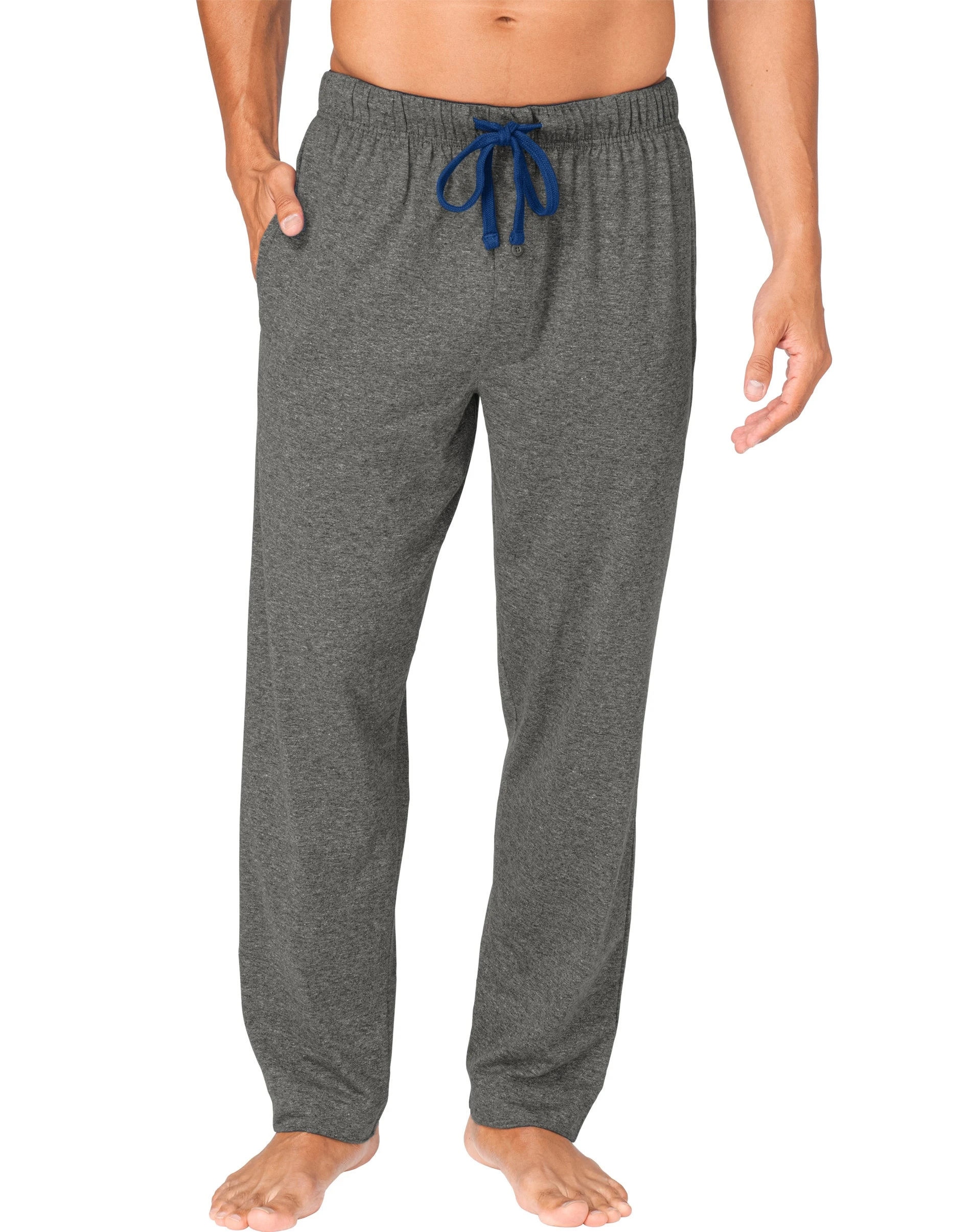 X-temp Men's Jersey Pants With Comfortsoft Waistband, Charcoal Heather, 2xl