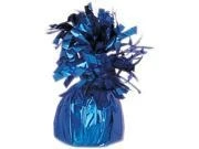 Royal Blue Foil Balloon Weights 4.5" X 2.25" 6.2 Ounces - Perfect For Parties