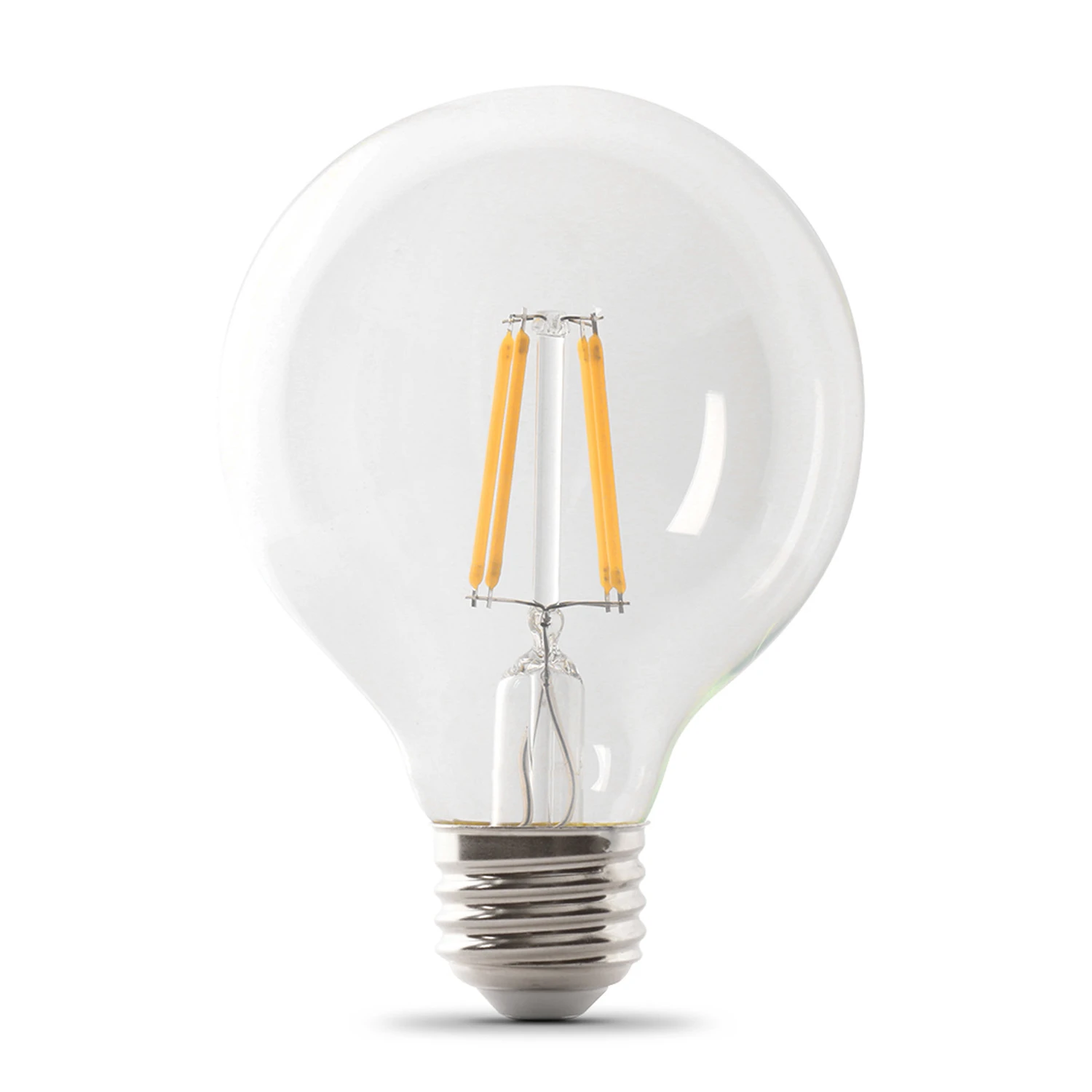 G25 E26 Filament Led Bulb Soft White 100w Equivalent 3 Pk, Dimmable