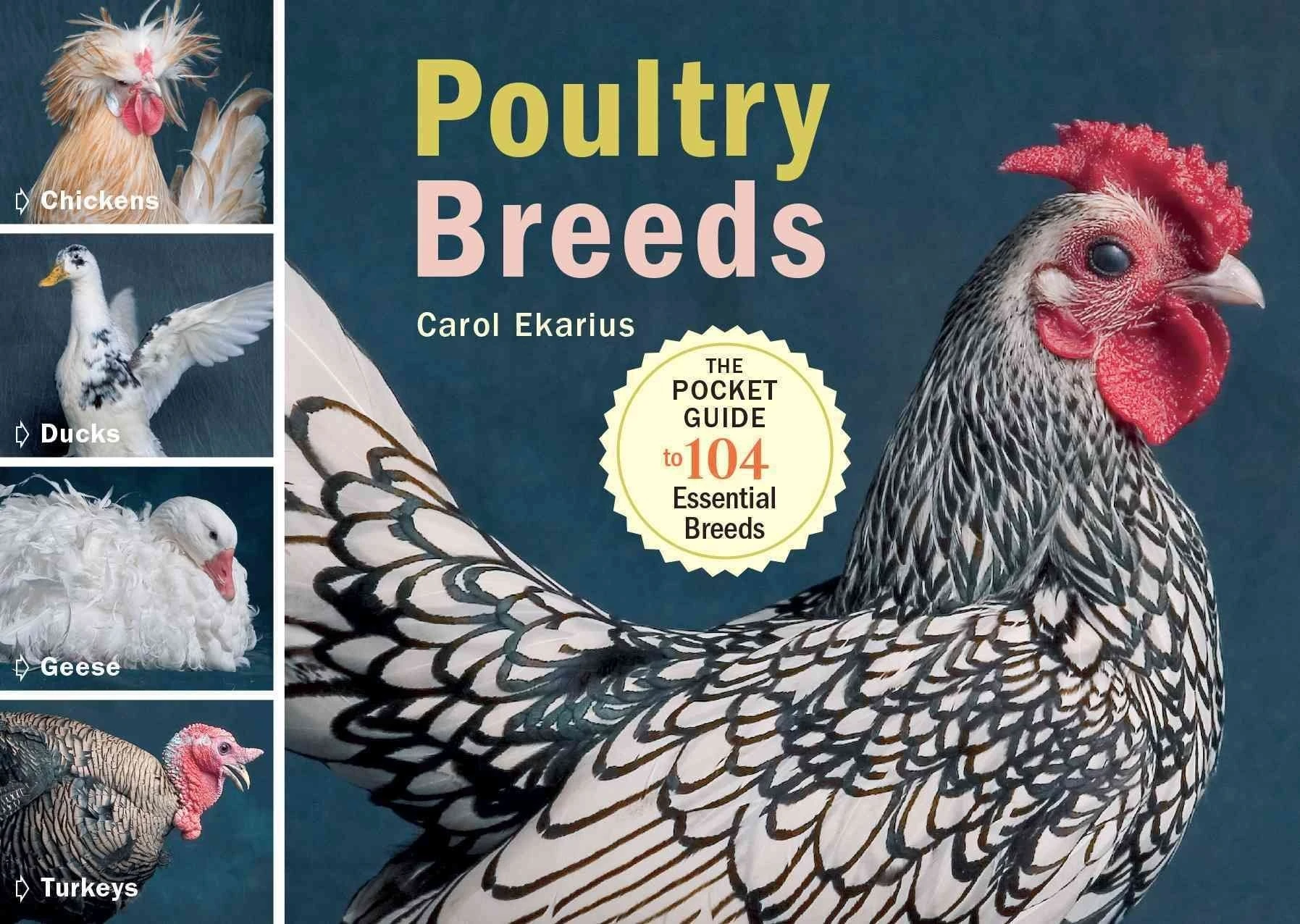 Poultry Breeds: The Pocket Guide To 104 Essential Breeds Of Chickens, Ducks, Geese, And Turkeys