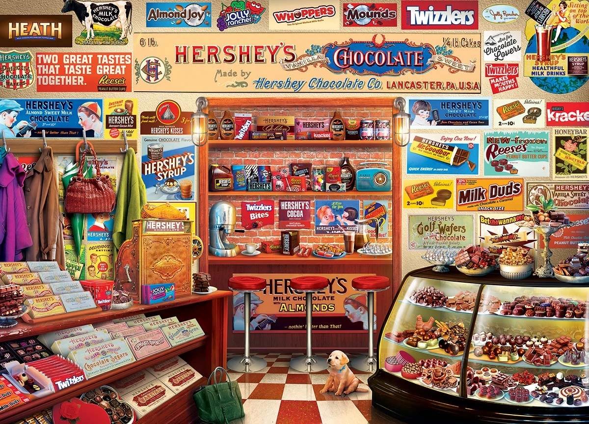Hershey's Candy Shop 1000 Piece Jigsaw Puzzle - 19.25" X 26.75"