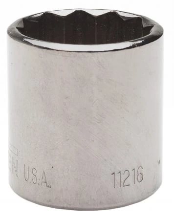 19mm 12 Point Socket, 3/8 Inch Drive Model 11719