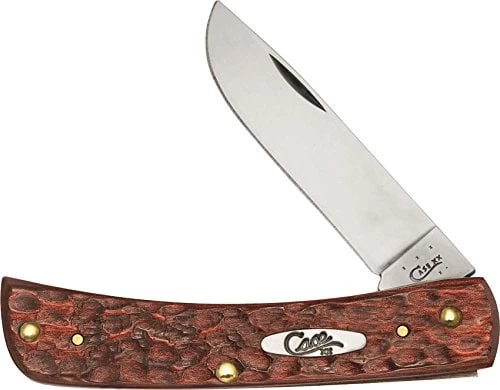 65013 Buffalo Horn Cheetah Handle Folding Knife 4 3/8"