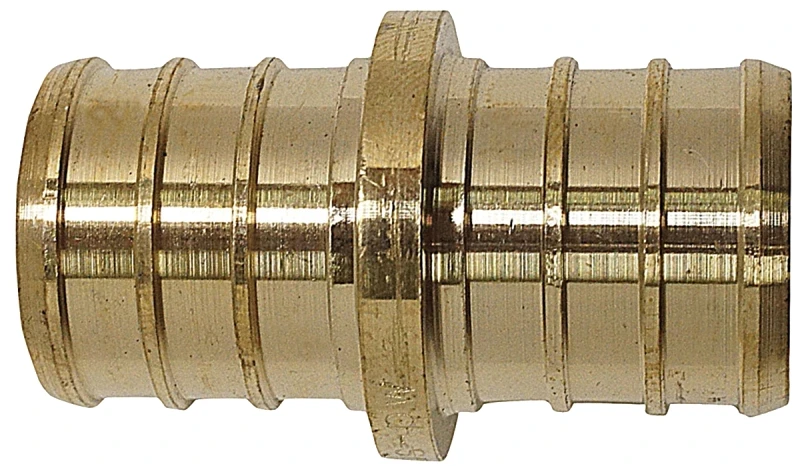 3/4 In. Brass Pex Barb Coupling (10-pack) - Lead-free, Dezincification-resistant