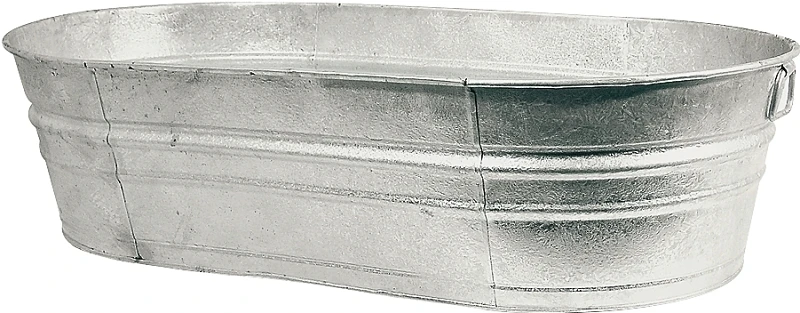 B33 Galvanized Steel Wash Tub, 33.5 Gallon Capacity, Durable Design