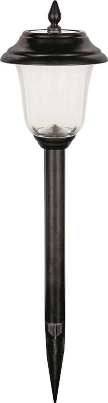 Solar Light, Bright White Led Lamp, Stainless Steel Stake, Model Ms13mb-r2-bk-t9