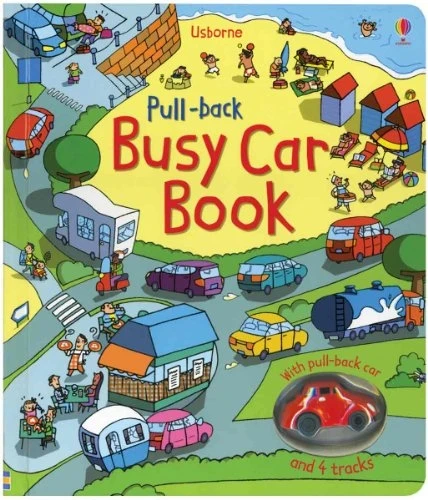 Pull-back Busy Car Book With Interactive Pull-back Toy