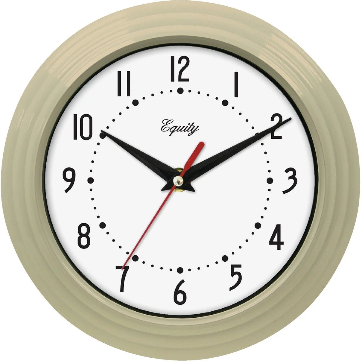 8003 Quartz Wall Clock - 8 In. Almond Finish