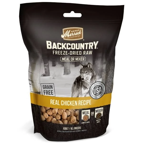 Backcountry Freeze-dried Raw Real Chicken Recipe Meal Mixer For Dogs, 5.5 Oz.