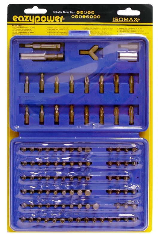 81962 Security Tip Box Assortment, 100-piece Screwdriver Bit Set In Case