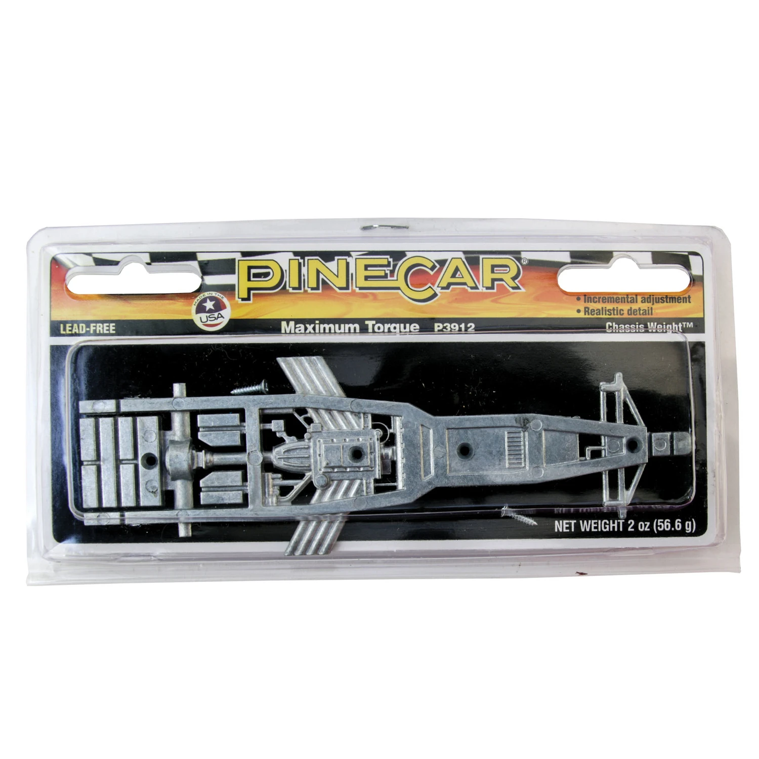 Maximum Torque Chassis Weight Alloy Silver 2.5 Oz Model P3912