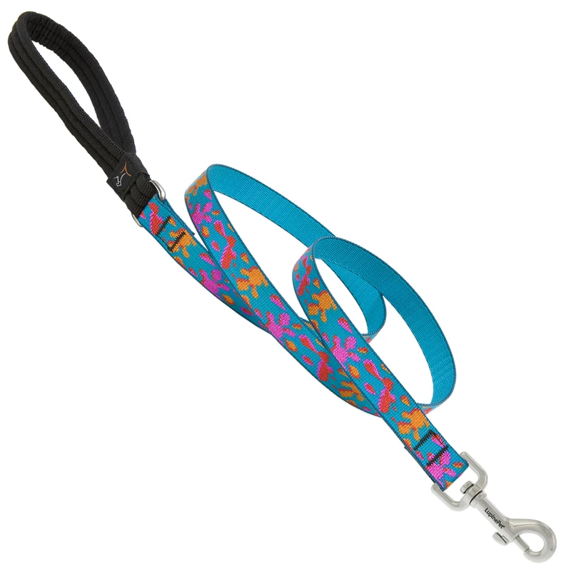 93809 0.75 Inch Wet Paint 6 Feet Padded Handle Dog Leash
