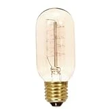 S2416 40 Watt T14 Vintage Incandescent Light Bulb, Medium Base, 120 Volt