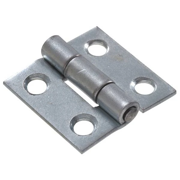 1-1/2" Light Narrow Hinge Fixed Pin, Zinc Plated Hillman Door Hinges 851721