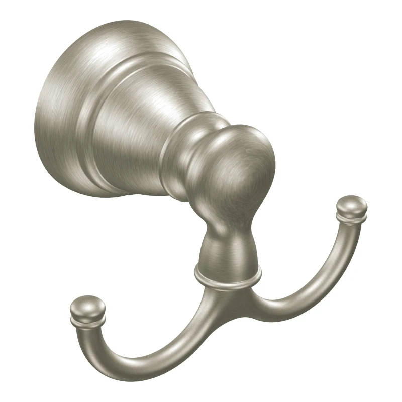 Banbury Double Robe Hook, Brushed Nickel