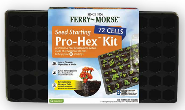 NK Lawn & Garden PHEX Seed Starter Kit, 22 in L Tray, 11 in W Tray, 72-Cell