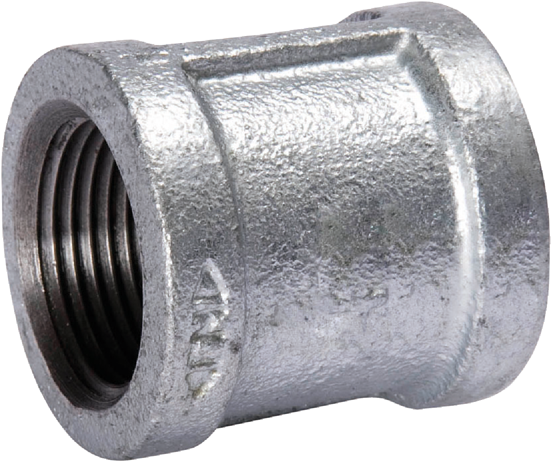 1 In. X 1 In. Fpt Galvanized Coupling - Malleable Iron Pipe Fitting