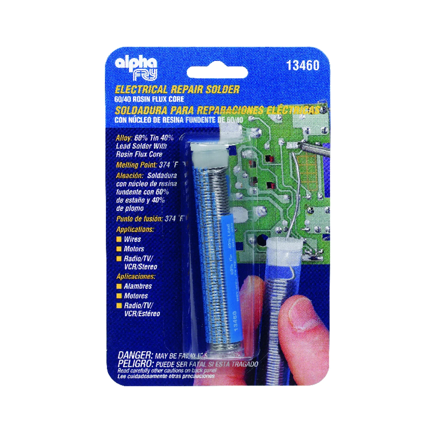 Leaded Electrical Solder, 0.75-oz., .05-Diameter