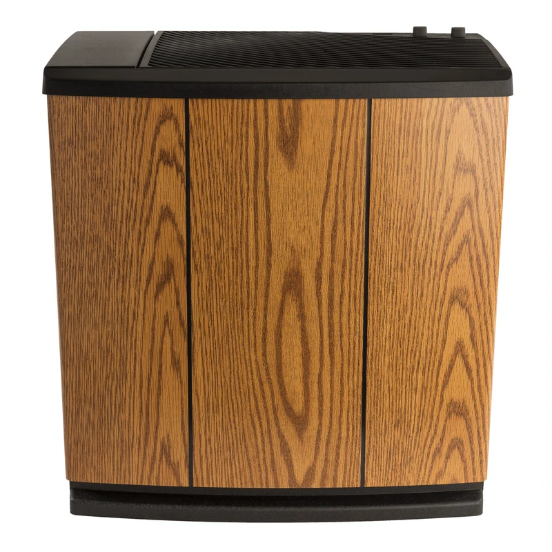 Whole House Console Evaporative Humidifier, Light Oak/Black Trim, 3700 Sq. Ft. Coverage, 5.4 Gallons