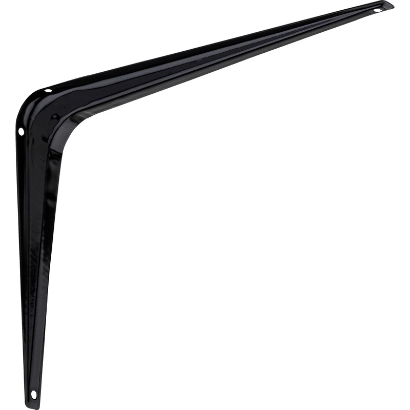 Shelf Bracket, Black, 8 x 10 In.