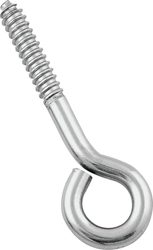 Lag Screw Eye, Stainless Steel, 3/8 x 4-1/2 In.