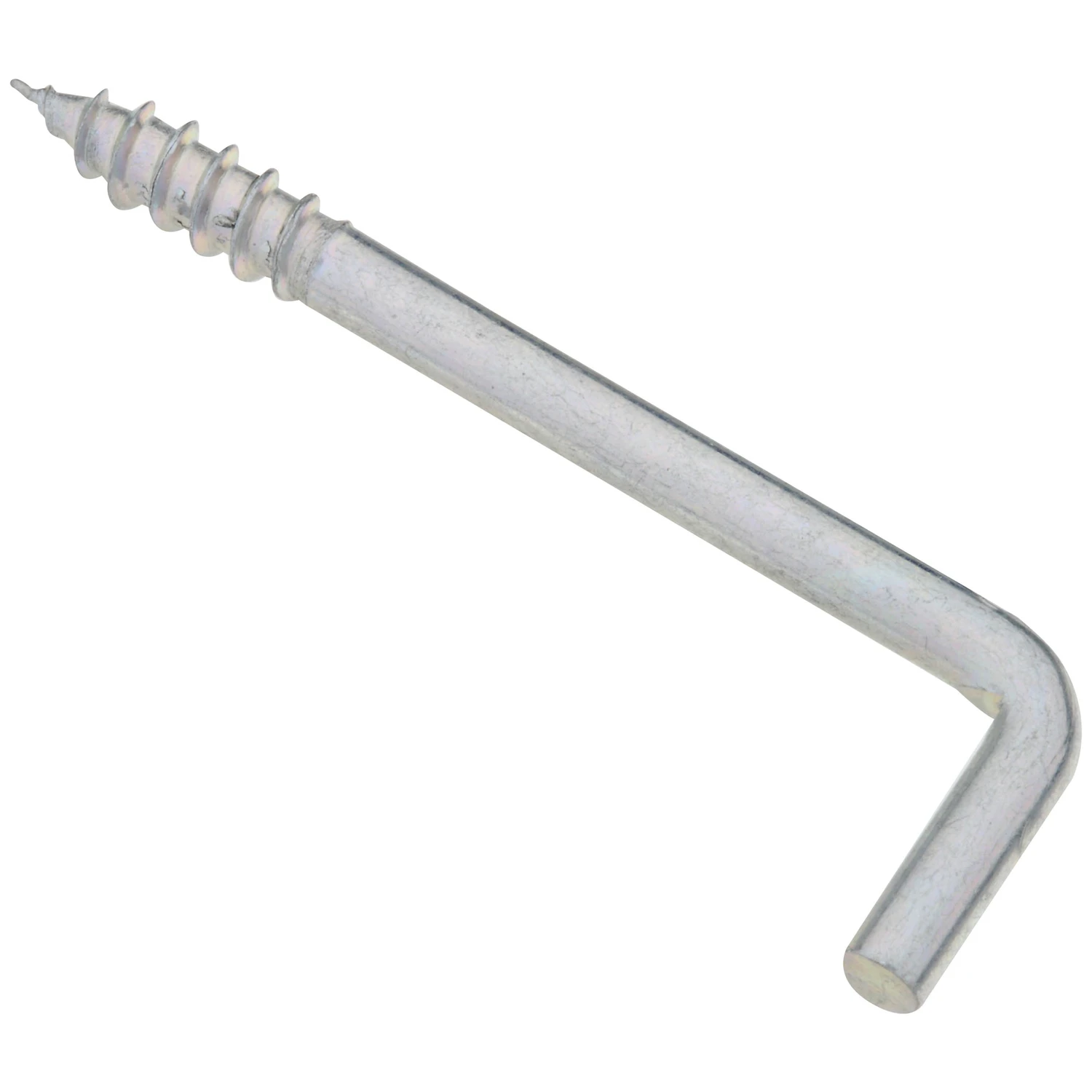 Square-Bend Screw Hook, Zinc, 2-5/8 In., #106, 3-Pk.