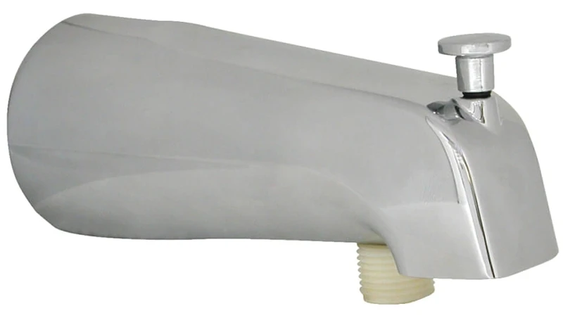 5 In. Chrome Diverter Tub Spout With Handheld Shower Connection