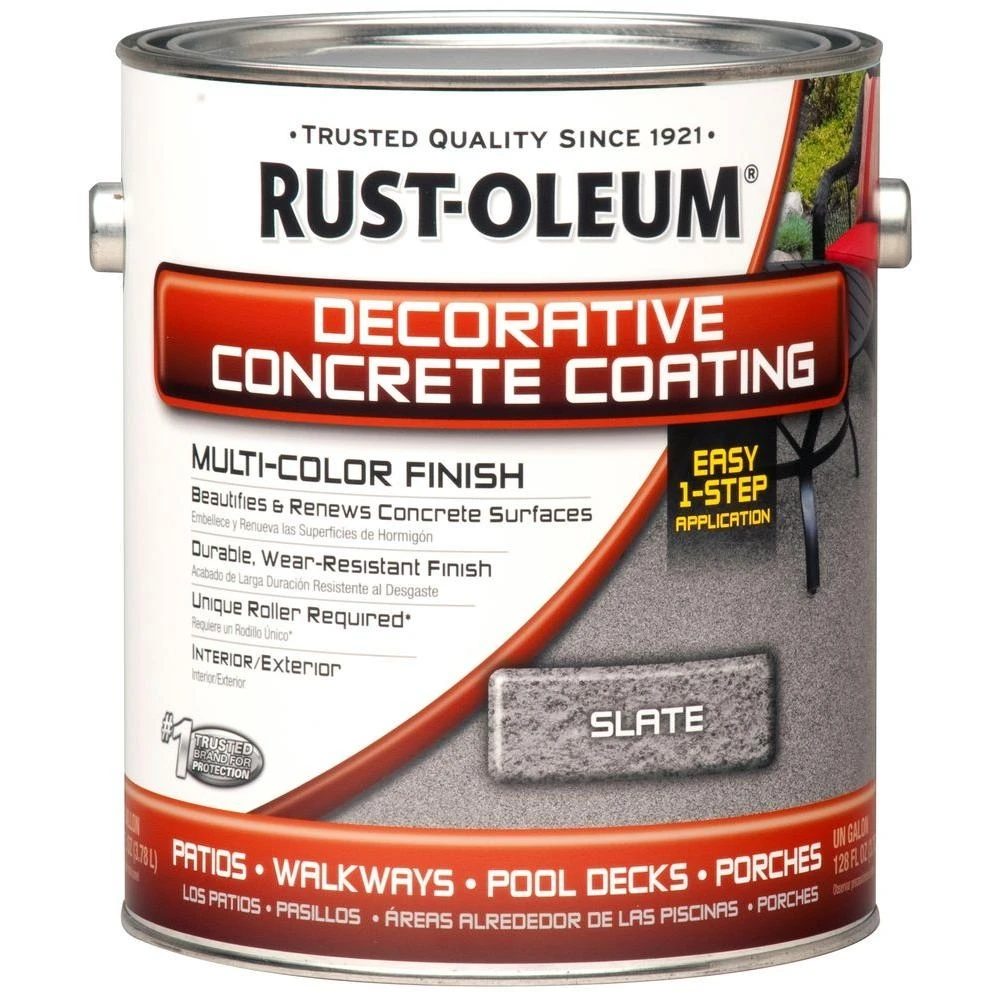 1 Gallon Slate Decorative Concrete Coating - Rust-oleum Model 266552
