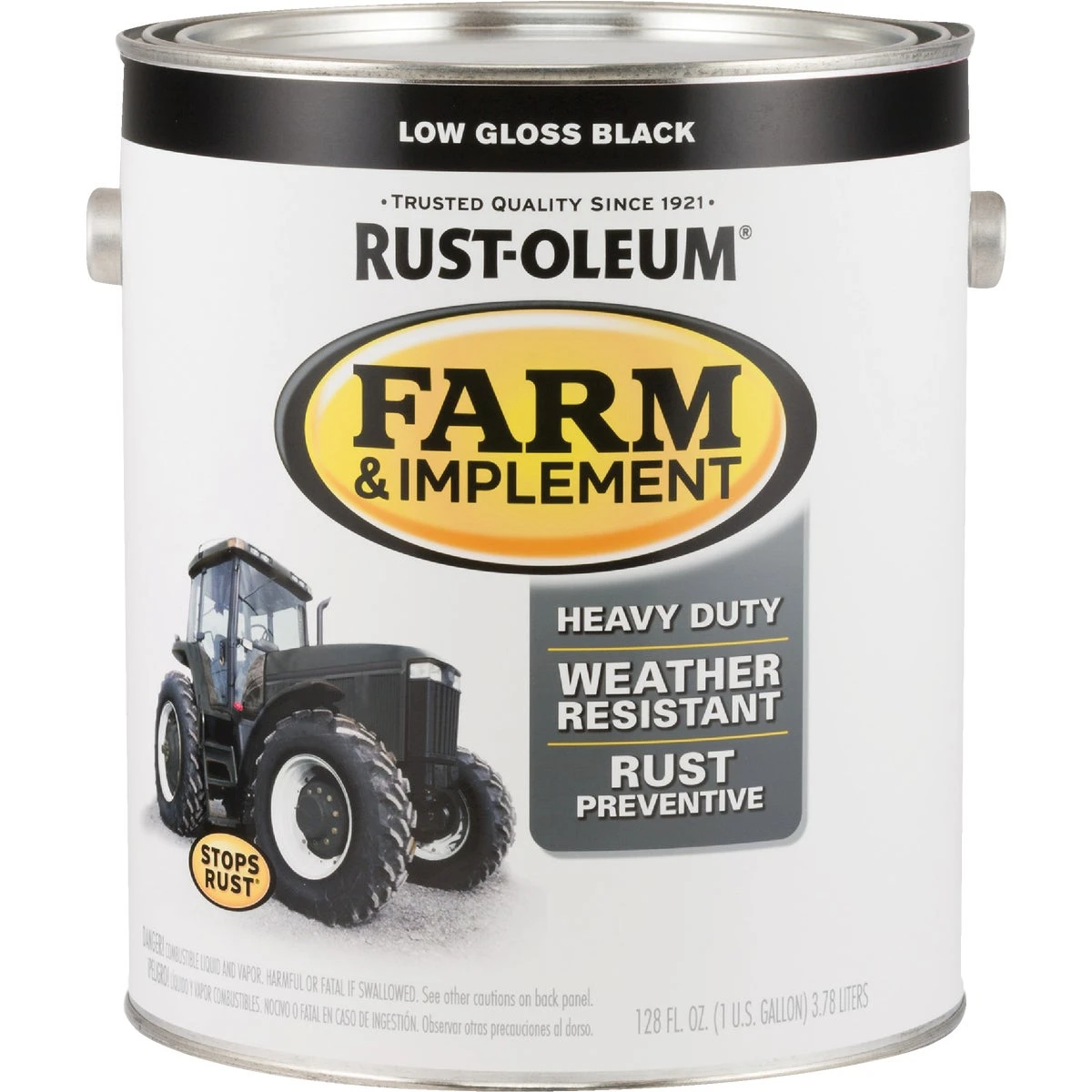 280168 1 Gallon Low Gloss Black Farm & Implement Enamel Paint