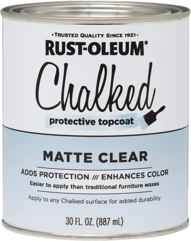 Chalked Paint Finish Wax, Matte Clear, 30 oz.