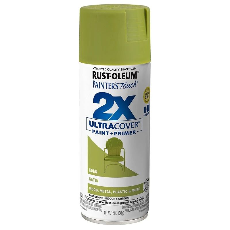 Painter's Touch 2X Spray Paint, Satin Eden, 12-oz.