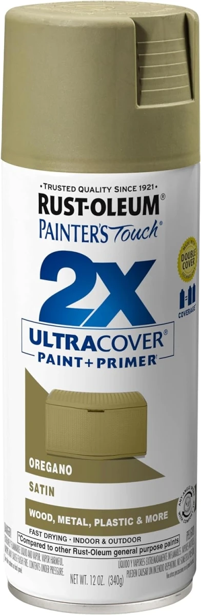 Painter's Touch 2X Spray Paint, Satin Oregano, 12-oz.